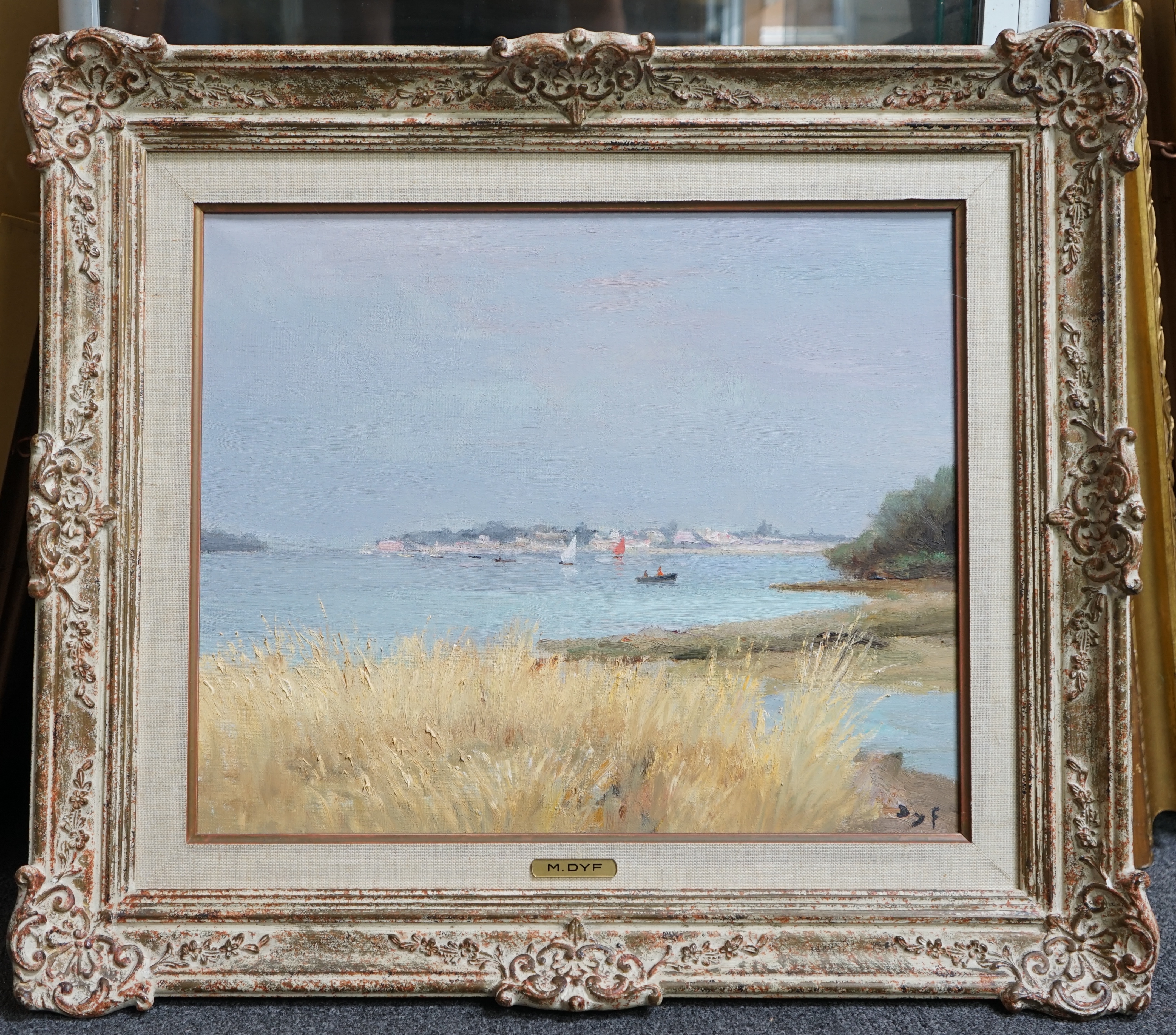 Marcel Dyf (French, 1899-1985), 'Matin Brumeaux à l'Isle', oil on canvas, 37 x 44.5cm
